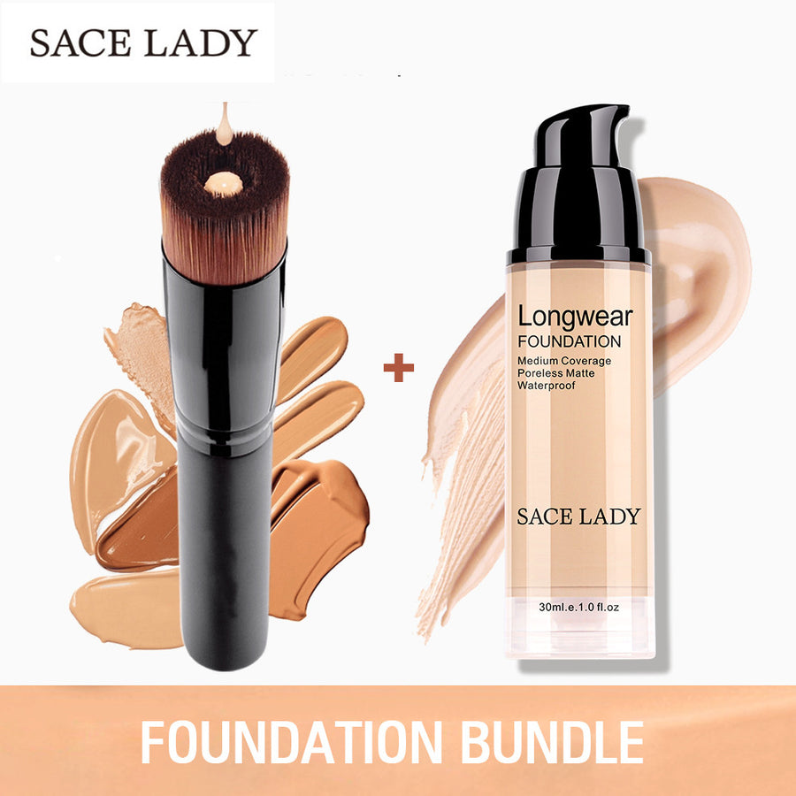 Make Up Set Foundation 30ml Liquid Foundation Matte