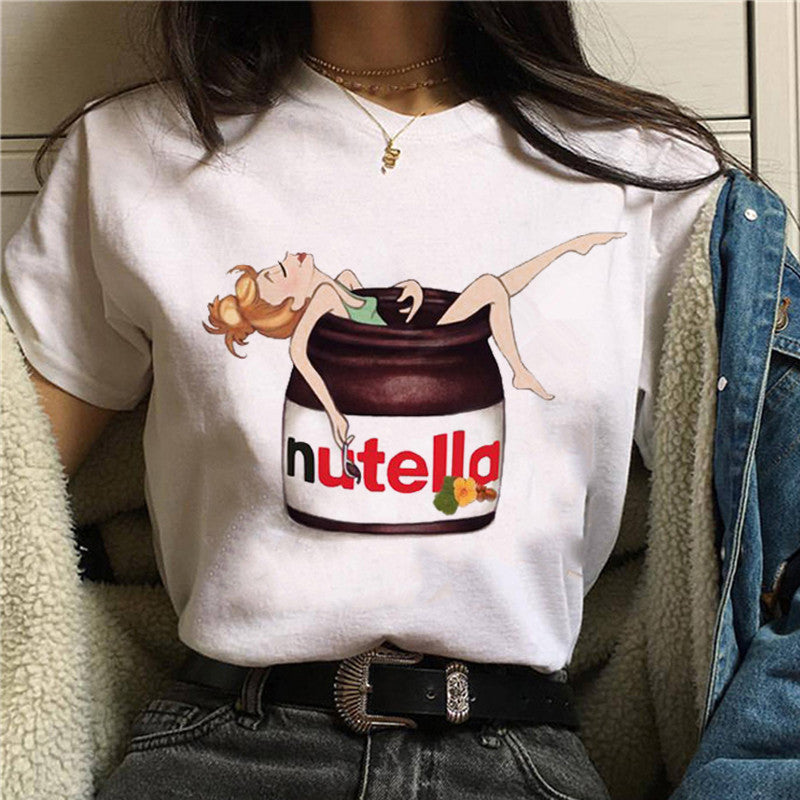 Print T Shirt Women 90s Harajuku Ullzang Fashion T-shirt