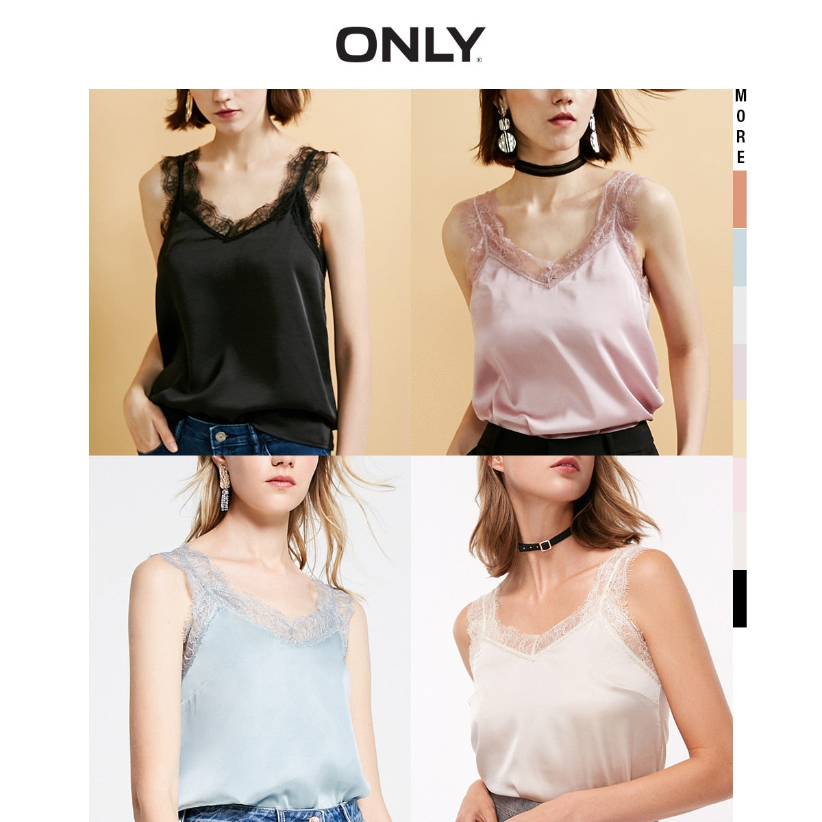 Women's Laced V-neckline Sleeveless lace Camisole