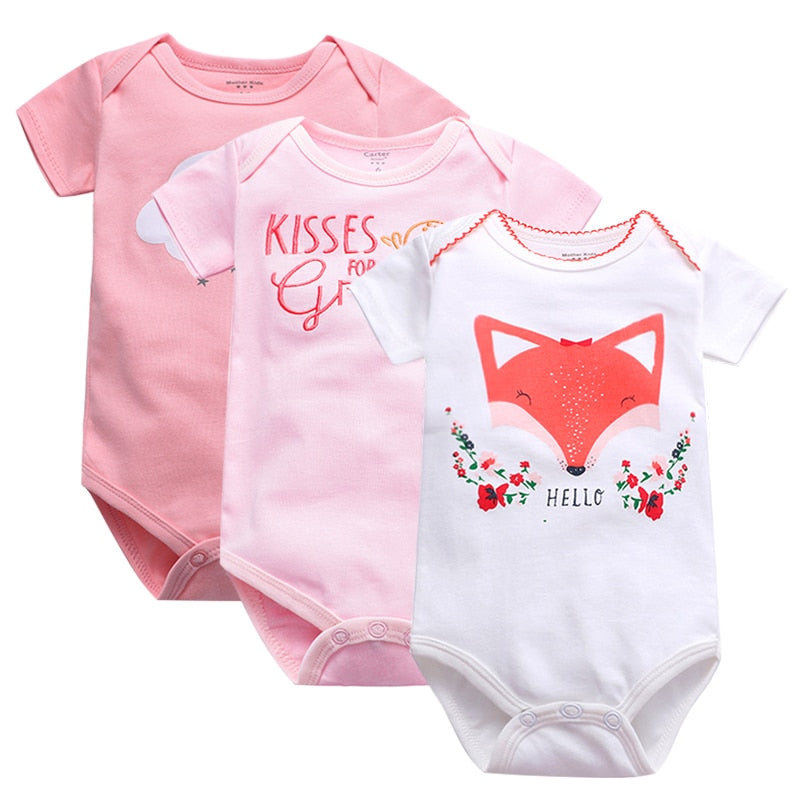 Baby Bodysuits Mommy Loves Me Print Body Baby Jumpsuit