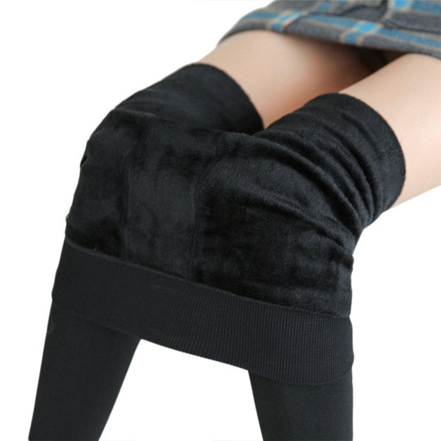 S-3XL Plus Size Warm Winter Leggings Women Warm Velvet Pants