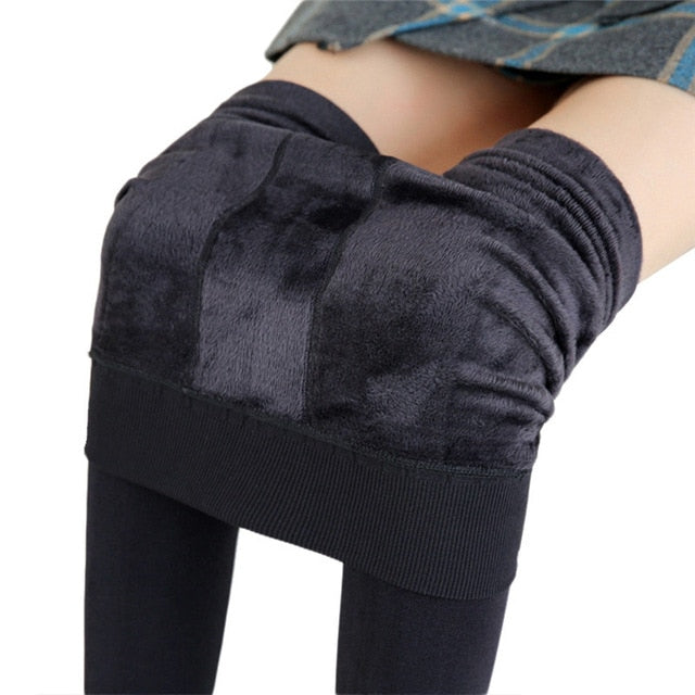 S-3XL Plus Size Warm Winter Leggings Women Warm Velvet Pants