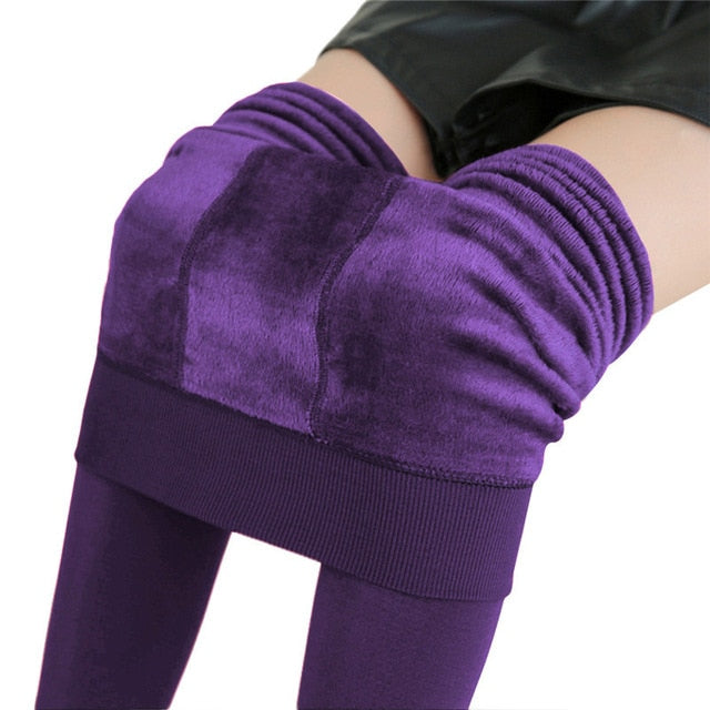 S-3XL Plus Size Warm Winter Leggings Women Warm Velvet Pants