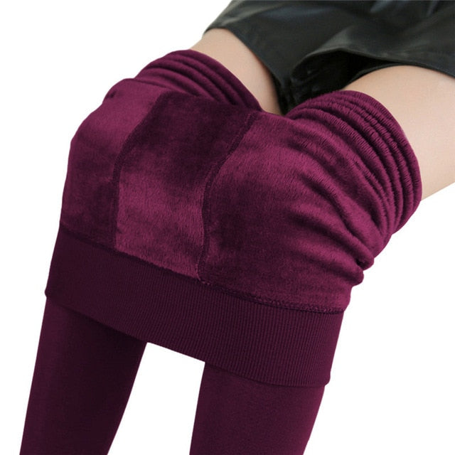 S-3XL Plus Size Warm Winter Leggings Women Warm Velvet Pants