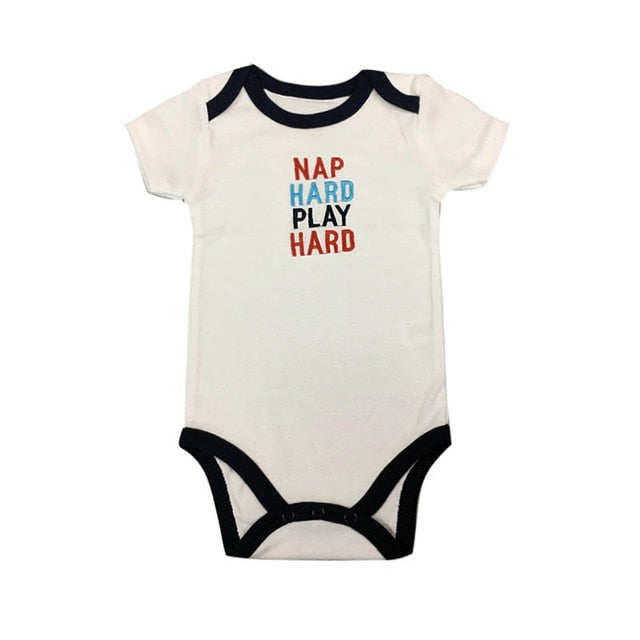 Baby Bodysuits Mommy Loves Me Print Body Baby Jumpsuit