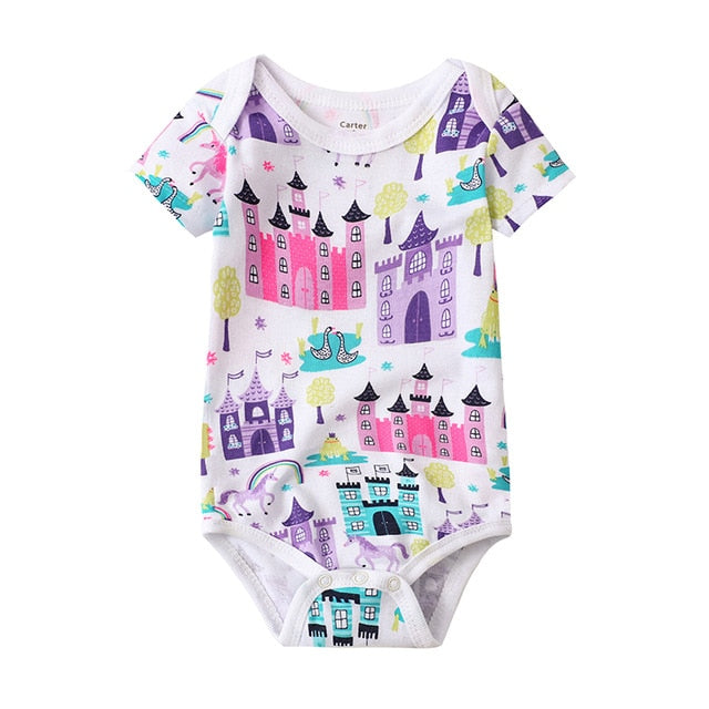 Baby Bodysuits Mommy Loves Me Print Body Baby Jumpsuit