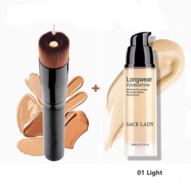 Make Up Set Foundation 30ml Liquid Foundation Matte
