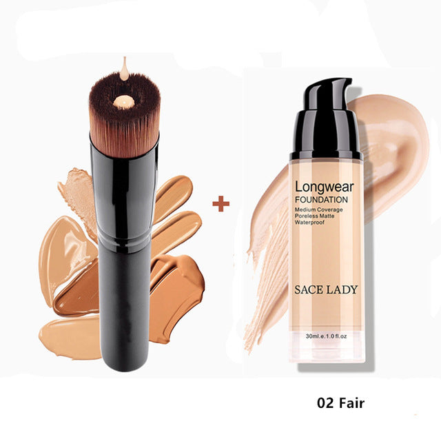 Make Up Set Foundation 30ml Liquid Foundation Matte