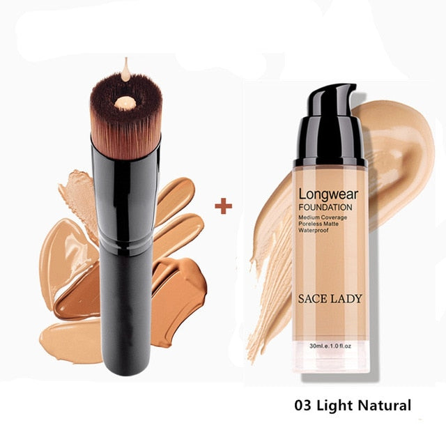 Make Up Set Foundation 30ml Liquid Foundation Matte