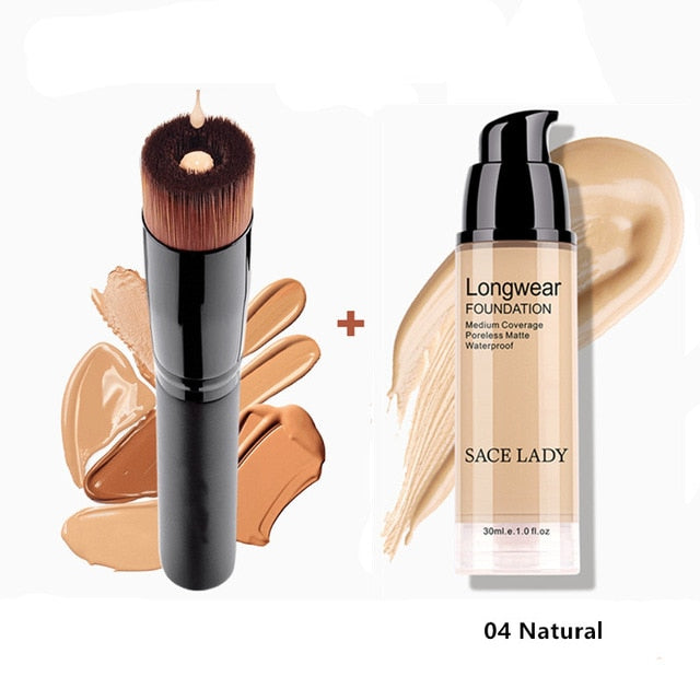 Make Up Set Foundation 30ml Liquid Foundation Matte