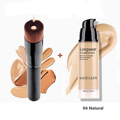 Make Up Set Foundation 30ml Liquid Foundation Matte