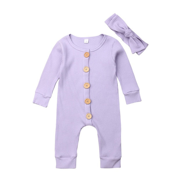 Newborn Baby Girl Boy Clothes Long Sleeve Autumn Romper