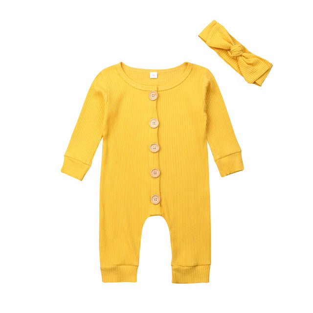 Newborn Baby Girl Boy Clothes Long Sleeve Autumn Romper