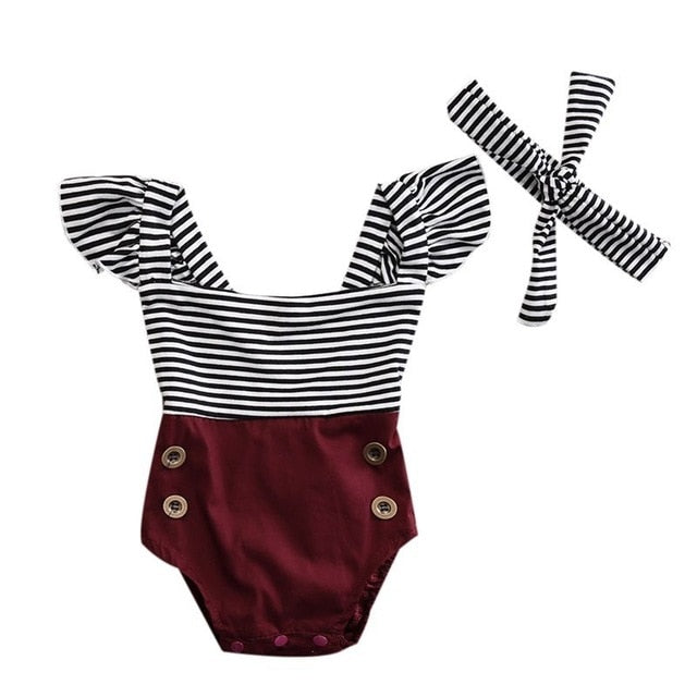 Newborn Baby Kid Girl  Romper Jumpsuit Infant Clothes Outfit Set Sunsut