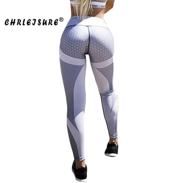 Fitness Legging Geometric honeycomb digital printing Leggings