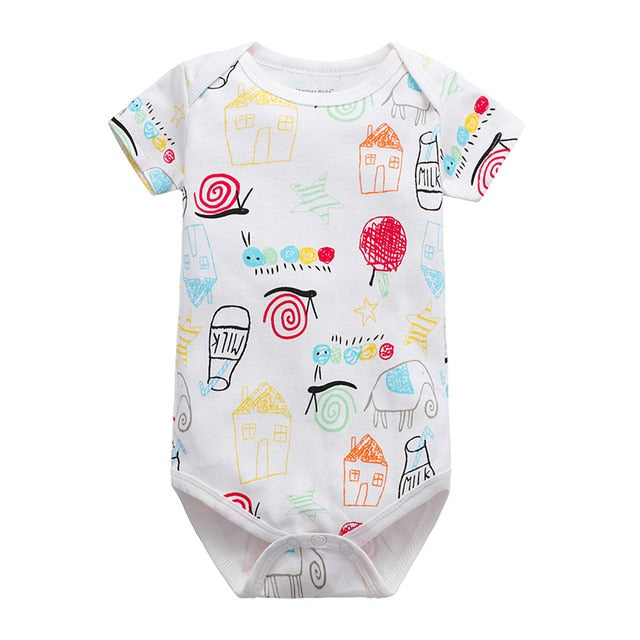 Baby Bodysuits Mommy Loves Me Print Body Baby Jumpsuit
