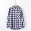 Fashion Women Plaid Shirt Chic Checked Blouse Long Sleeve Female Casual Print Shirts Loose Cotton Tops Blusas