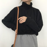 Turtleneck sweater Spring Fall Knitted Jumpers