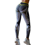 Print Women Leggings Casual Push Up Polyester Ankle Length Leggings