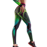 Print Women Leggings Casual Push Up Polyester Ankle Length Leggings