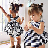 Backless Dress Bow Cotton Briefs 2Pcs Set Clothing
