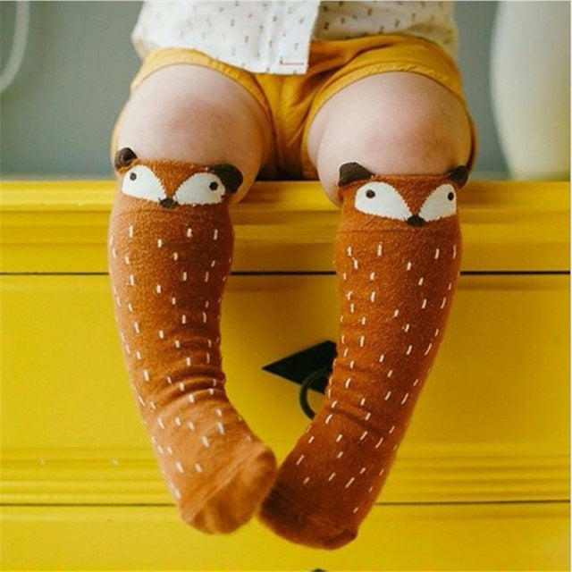 1 Pair Unisex Lovely Cute Cartoon Fox Kids baby Socks