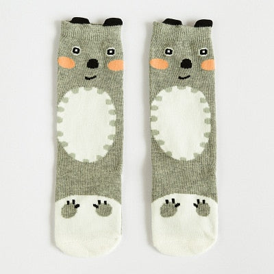 1 Pair Unisex Lovely Cute Cartoon Fox Kids baby Socks