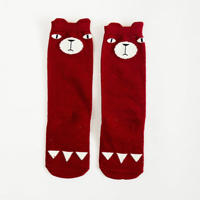 1 Pair Unisex Lovely Cute Cartoon Fox Kids baby Socks