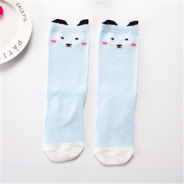 1 Pair Unisex Lovely Cute Cartoon Fox Kids baby Socks