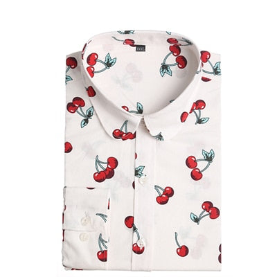 Women Blouses Long Sleeve Shirt Cotton