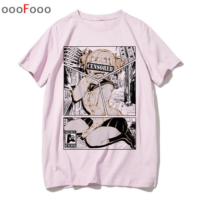 T Shirt Harajuk Tops t-shirt Sad Girl Retro Anime Men aesthetic