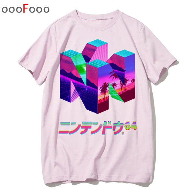 T Shirt Harajuk Tops t-shirt Sad Girl Retro Anime Men aesthetic
