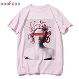 T Shirt Harajuk Tops t-shirt Sad Girl Retro Anime Men aesthetic