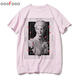 T Shirt Harajuk Tops t-shirt Sad Girl Retro Anime Men aesthetic