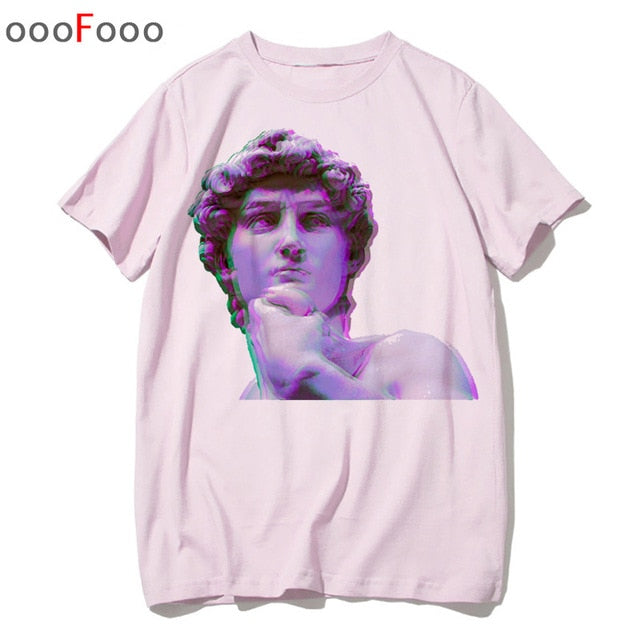 T Shirt Harajuk Tops t-shirt Sad Girl Retro Anime Men aesthetic