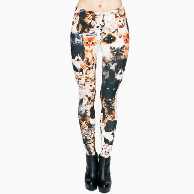 Brands Women Fashion Legging Aztec Round Ombre Printing legging