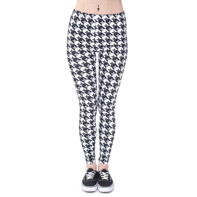 Brands Women Fashion Legging Aztec Round Ombre Printing legging