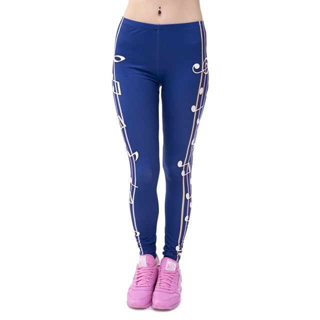 Brands Women Fashion Legging Aztec Round Ombre Printing legging