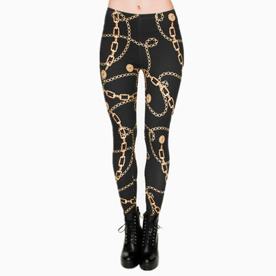 Brands Women Fashion Legging Aztec Round Ombre Printing legging