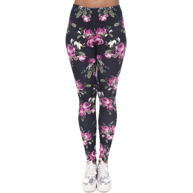 Brands Women Fashion Legging Aztec Round Ombre Printing legging