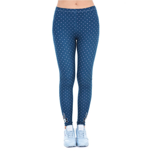 Brands Women Fashion Legging Aztec Round Ombre Printing legging