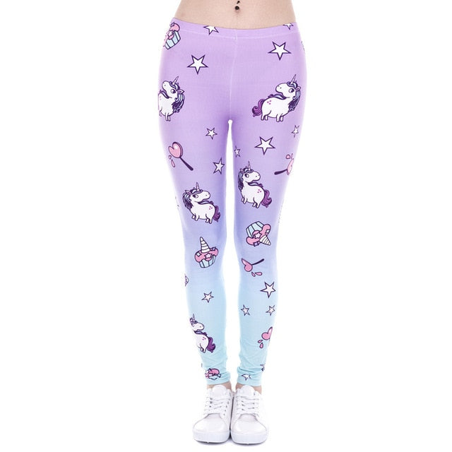 Brands Women Fashion Legging Aztec Round Ombre Printing legging