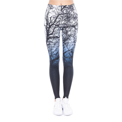Brands Women Fashion Legging Aztec Round Ombre Printing legging