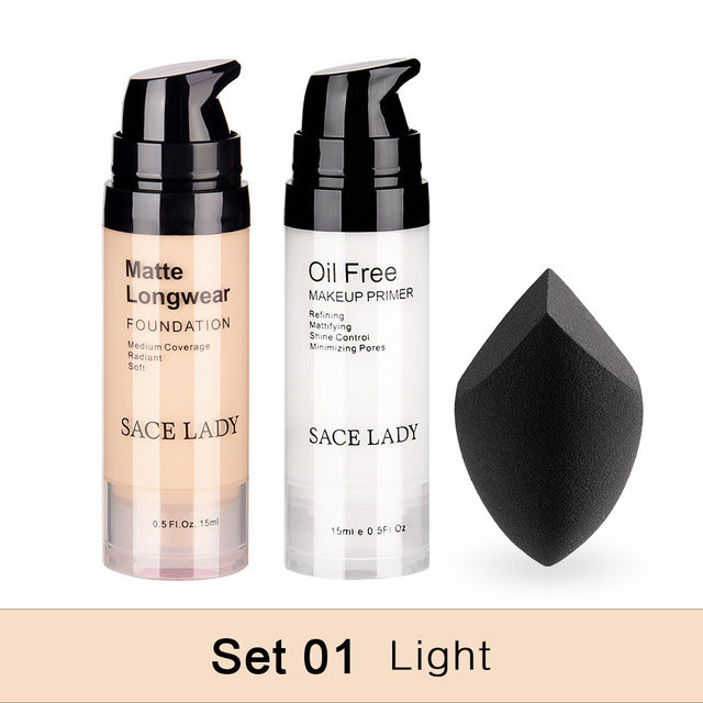Professional Makeup Set Matte Foundation Primer Base Make Up Kit