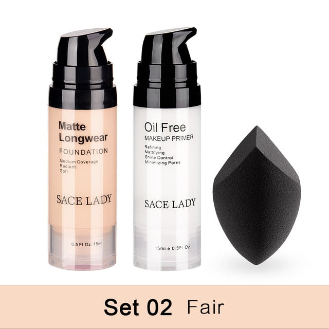 Professional Makeup Set Matte Foundation Primer Base Make Up Kit