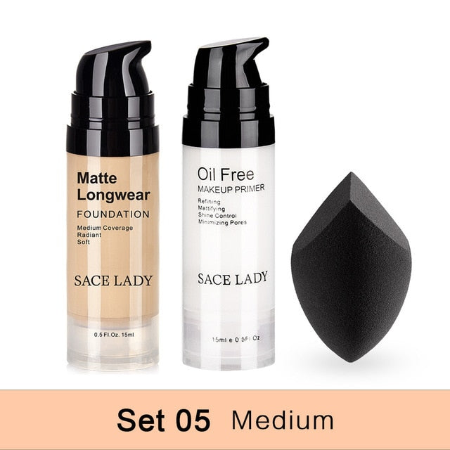 Professional Makeup Set Matte Foundation Primer Base Make Up Kit