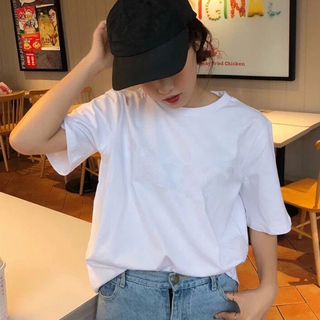 Billie Eilish t shirt ulzzang femmes femme hip hop femme vêtements t-shirt
