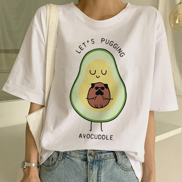 Vegan T Shirt Women Harajuku Kawaii Short Sleeve T-shirt