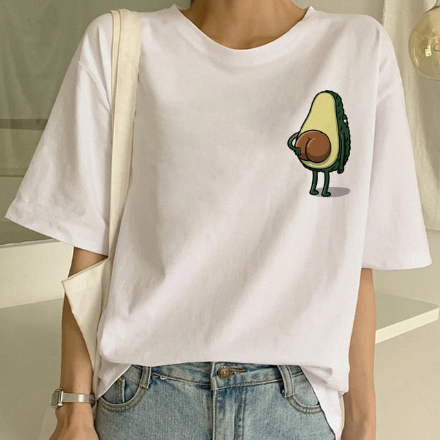 Vegan T Shirt Women Harajuku Kawaii Short Sleeve T-shirt