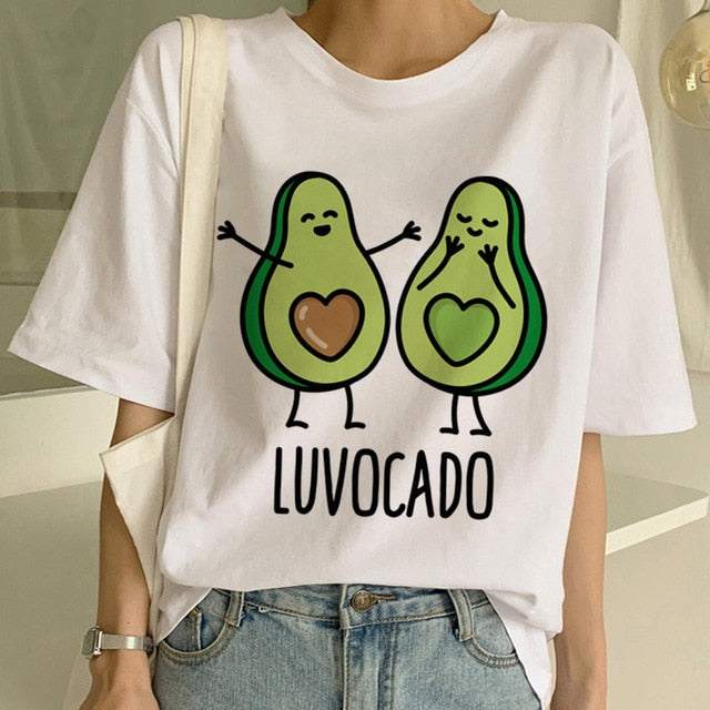 Vegan T Shirt Women Harajuku Kawaii Short Sleeve T-shirt